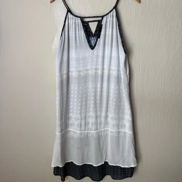 Prana Nari Tribal Ikat Printed Blue Midi Sundress Size Small - Picture 15 of 16